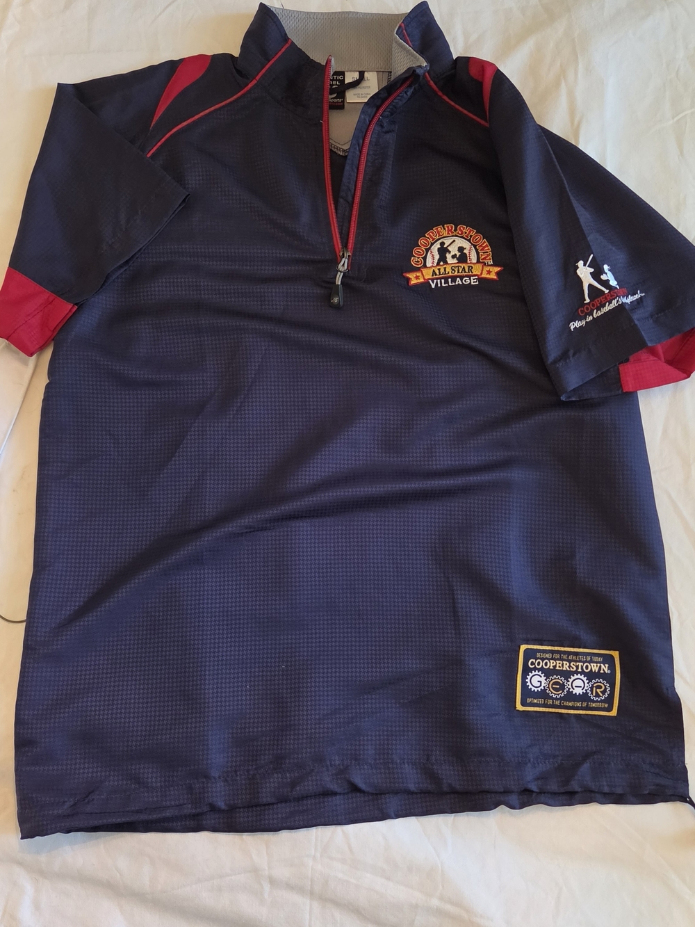 Cooperstown Allstar Vullage 1/4 zip pullover Jacket - Small